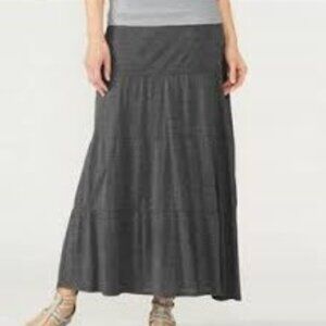 Eileen Fisher Silk Blend Fine Jersey Tiered Skirt